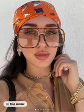 Load image into Gallery viewer, Unisex Street Style Tortoise Pattern Flat Top Frame Glasses, Trendy Casual
